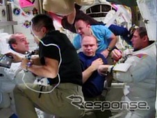 国際宇宙ステーション 船外活動による修理は2回目で終了