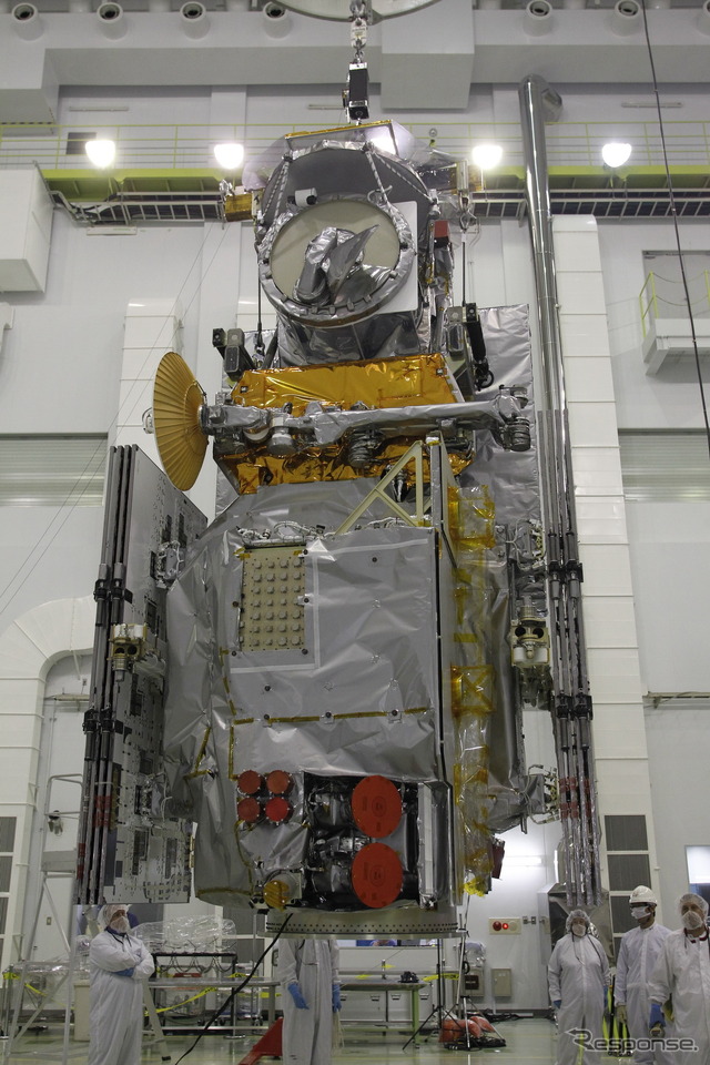 打ち上げ準備中のGPM主衛星