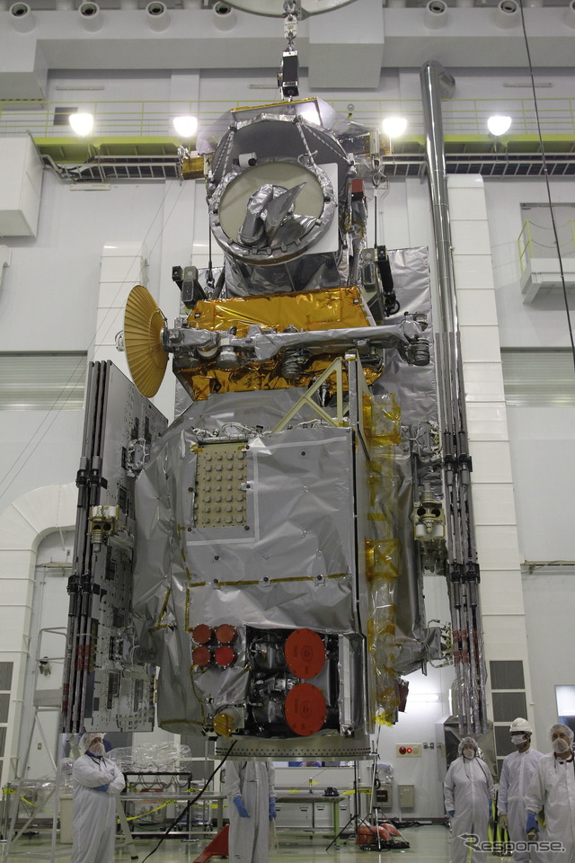 打ち上げ準備中のGPM主衛星