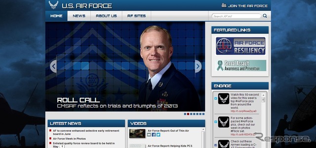 アメリカ空軍webサイト