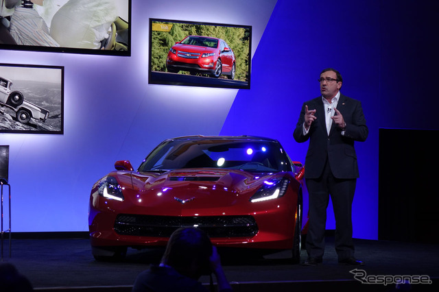 カンファレンスに登壇したアラン・ベーティ(Global Chevroletの上席副社長)