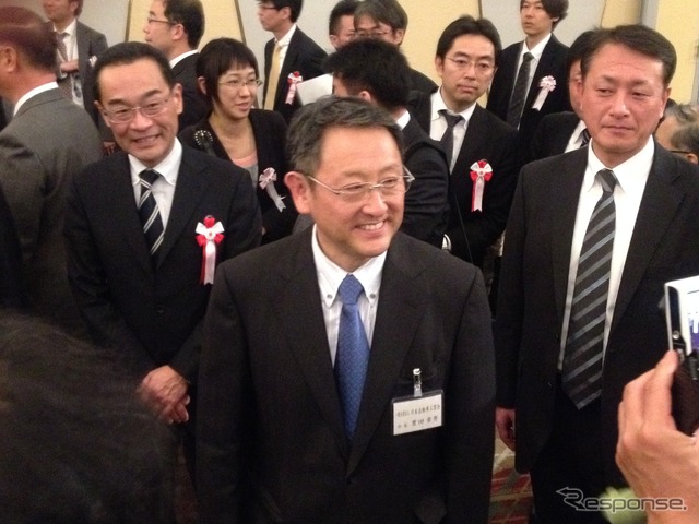 豊田章男自工会会長（2014年自動車工業団体賀詞交歓会）