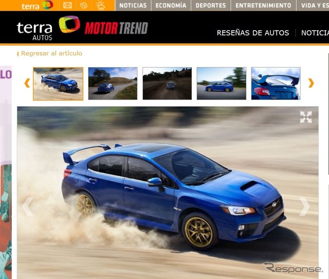 メキシコの自動車メディア、『terra AUTOS』がリークした新型スバルWRX STI