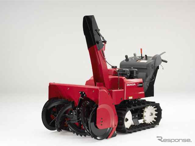 ホンダの新型除雪機、モーターのみで走行できるハイブリッド