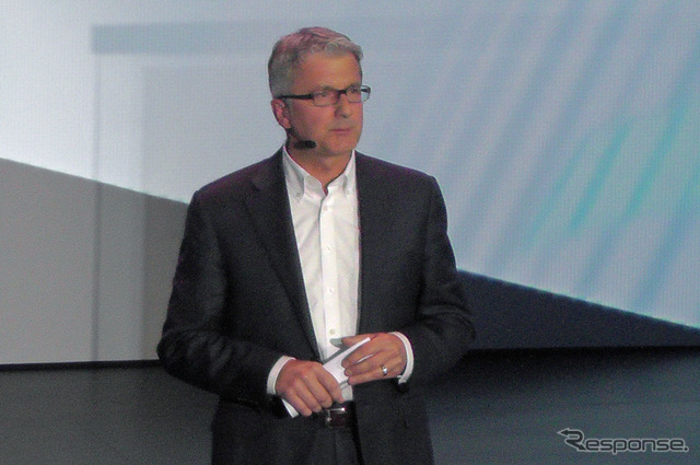 基調講演を行うアウディAGのCEO ルバート・スタドラー氏