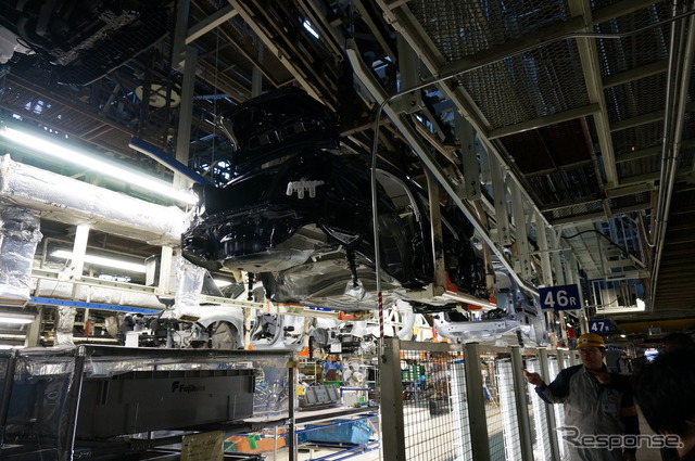 スバル群馬製作所 矢島工場 第二製造部 第五トリム課。ハイブリッド専用工程。