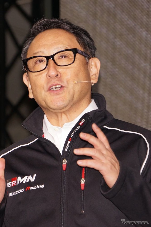 トヨタ自動車の豊田章男社長(東京オートサロン2014)