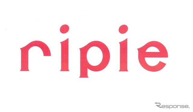 駅ビル1・2階に入るショッピングセンター「ripie」のロゴマーク。