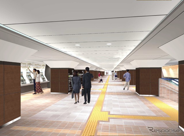 下関市が整備する東西連絡通路のイメージ。