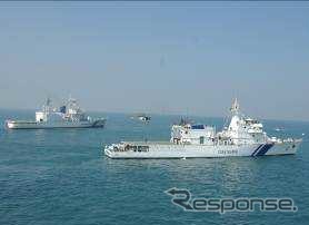 海上保安庁、インド沿岸警備隊と海賊対策連携訓練を実施