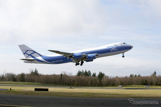 エアブリッジ・カーゴの5機目となる747-8貨物輸送機