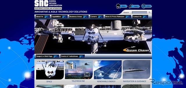 シエラ・ネバダ・コーポレーションwebサイト