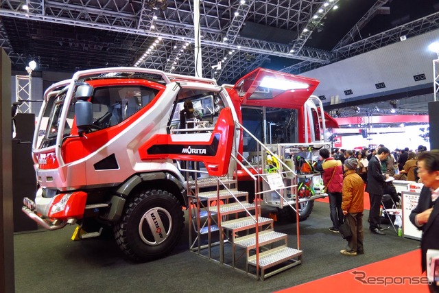 モリタの林野火災用消防車コンセプトカー『Wildfire TRUCK』（福岡モーターショー14）