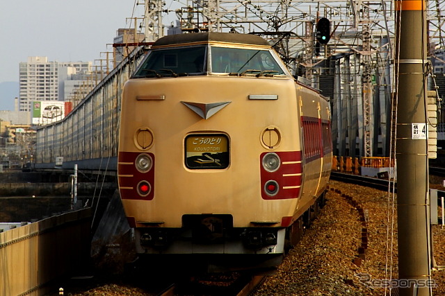定期運転の特急列車も運転区間の延長を実施。新大阪～福知山間の『こうのとり7・22号』は5月3～6日、天橋立駅まで運転区間を延長する。