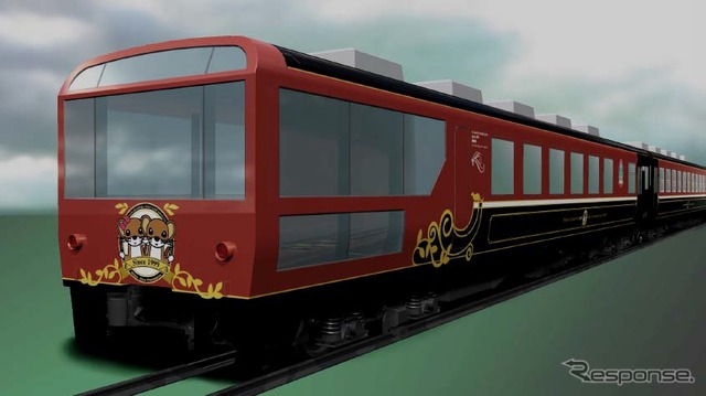 リニューアルされる『SLばんえつ物語』客車の1号車。展望室と「オコジョルーム」を設ける。