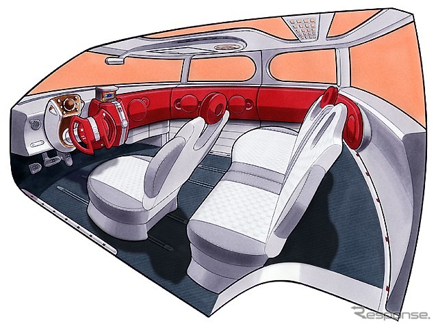 【ジュネーブ・ショー2001出品車】日産『シャポー』のデザインは車内から