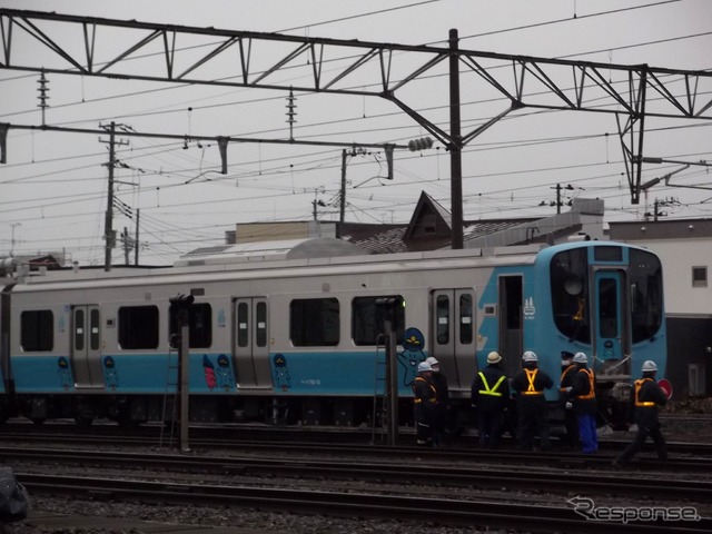 3月15日のダイヤ改正にあわせ運転を開始する青い森703系。これに先立ち3月8日に試乗会を実施する。