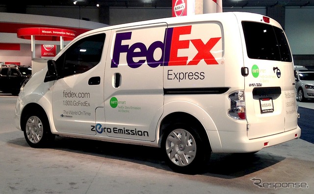 日産e-NV200のフェデックス仕様(ワシントンモーターショー14)