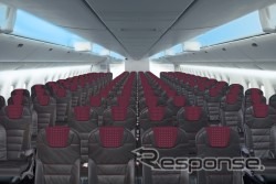 機内にLED照明を採用