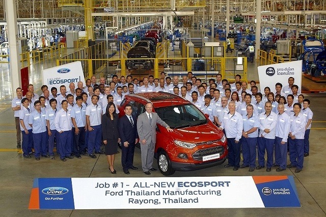 フォード、タイでＳＵＶ「エコスポーツ」生産開始