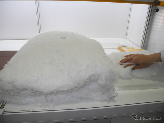 NEDOのブースに展示されたナノテク技術
