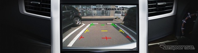 ステアリング操作との連動したガイド線表示