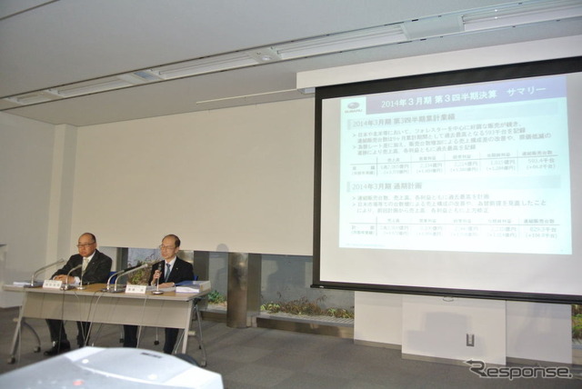 富士重工業決算会見