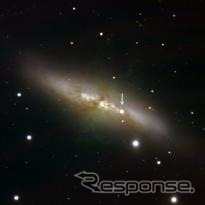 石垣島天文台、超新星2014Jの撮影に成功(撮影・画像処理:花山秀和)、(出典:国立天文台)