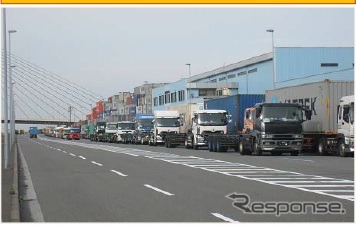 国土交通省、横浜港でコンテナ搬出入予約制の実証実験