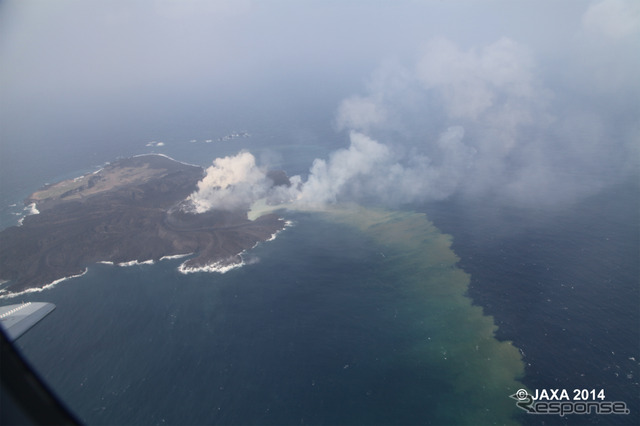 JAXA、小笠原諸島西之島付近の観測結果（出典：JAXA）
