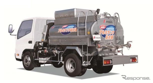 極東開発・アルミタンク仕様給水車