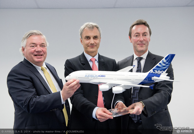 20機のA380の確定注文を発表したアメデオ