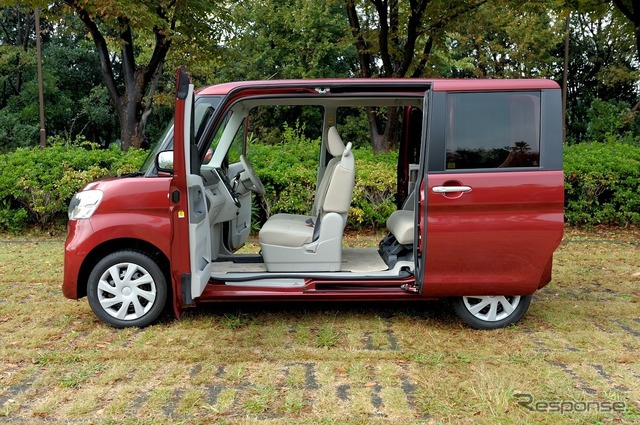 新型タントはセンターピラーをなくした「ミラクルオープンドア」を新採用