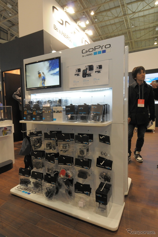 【CP+2014】GoPro 「HERO」シリーズ3製品の多彩な用途を展示