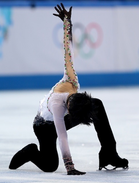 ソチ冬季オリンピック、羽生結弦選手(2月14日) (c) Getty Images