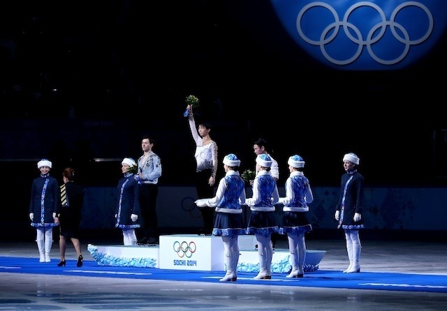 ソチ冬季オリンピック、羽生結弦選手(2月14日) (c) Getty Images