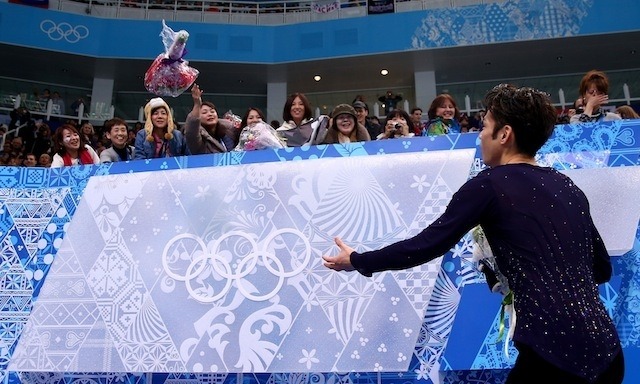 ソチ冬季オリンピック、羽生結弦選手(2月14日) (c) Getty Images