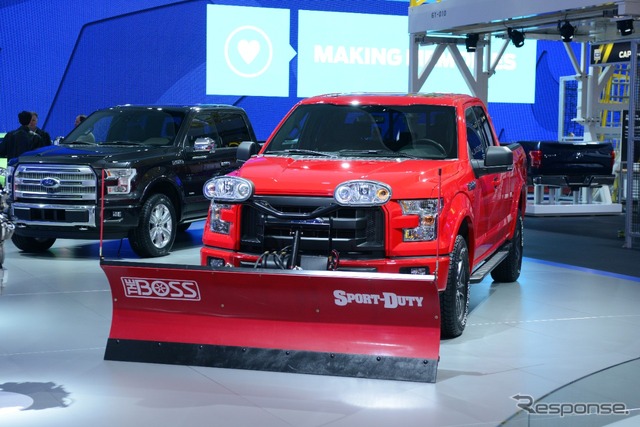 新型フォード F-150 の除雪車仕様（シカゴモーターショー14）