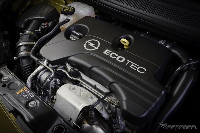 オペルアダムの3気筒1.0ターボ搭載車