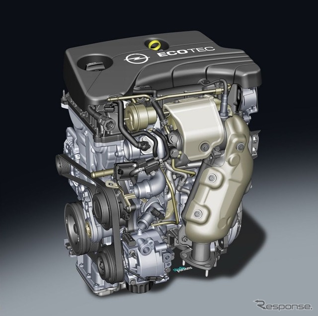 オペルアダムの3気筒1.0ターボ搭載車