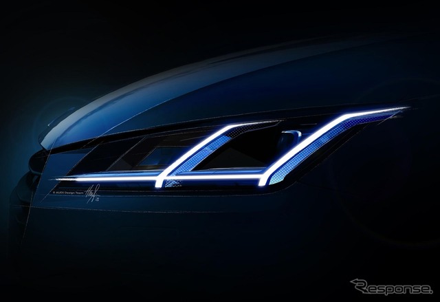 新型 アウディ TT の予告スケッチ