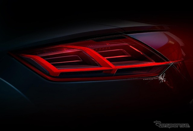 新型 アウディ TT の予告スケッチ