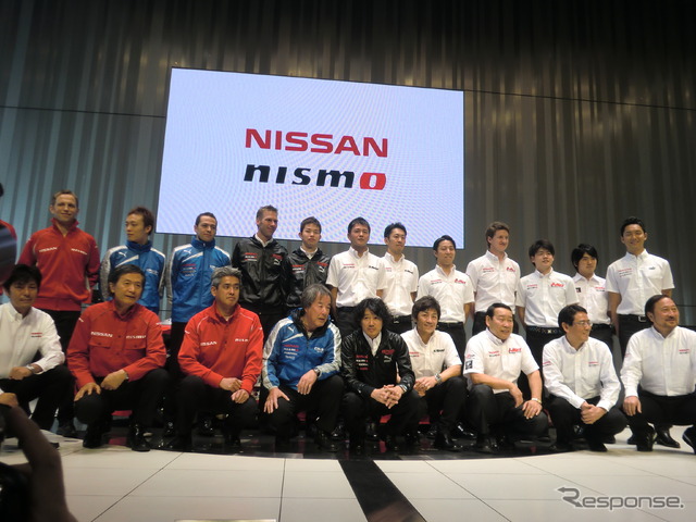 日産/NISMOの今季ドライバー、監督、首脳たちが一堂に会した。