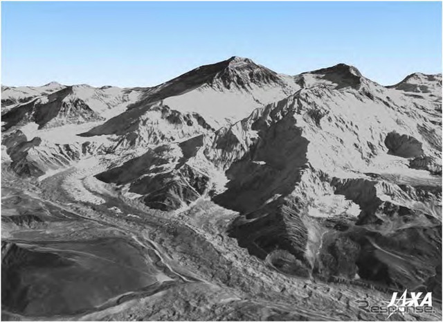 デジタル3D 地図のイメージ例:エベレスト