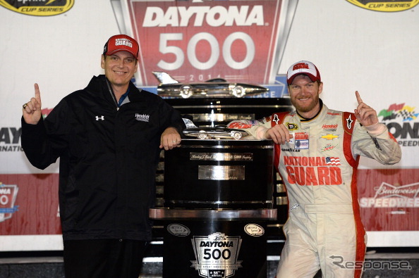 デイトナ500で勝利したデール・アーンハート・Jr