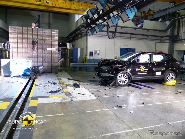 ユーロNCAPの新型日産 キャシュカイの衝突テスト
