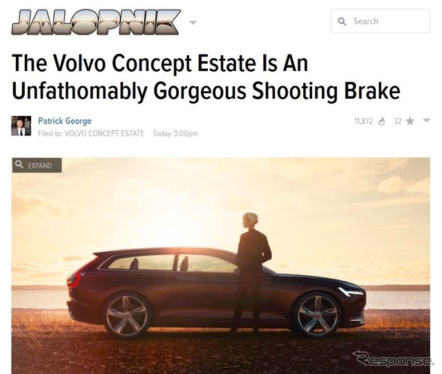 米『JALOPNIK』がリークしたボルボ コンセプト エステート