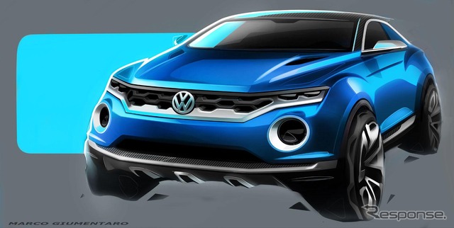 フォルクスワーゲン T-ROC のイメージスケッチ