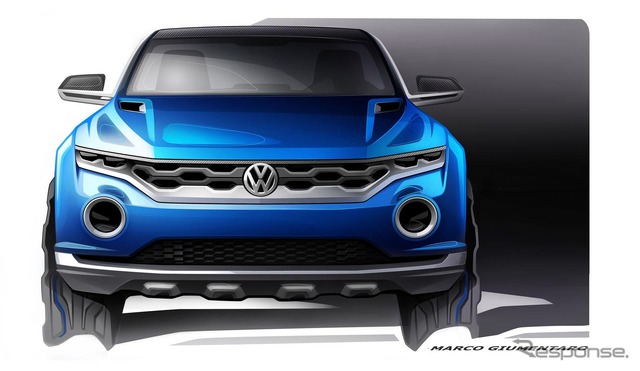 フォルクスワーゲン T-ROC のイメージスケッチ
