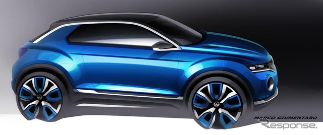 フォルクスワーゲン T-ROC のイメージスケッチ